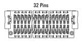 Abmessung Zero8 Plug gerade 32-polig