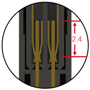 Technisches Diagramm, Abstand 2.4.